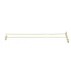 image of Winco GH-24 24" Wire Glass Hanger, Brass Plated