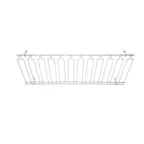 image of Winco GHC-1848 11 Slot Chrome Plated Wire Bar Glass Rack, 18" x 48"