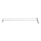 image of Winco GHC-24 24" Glass Hanger Rack with Chrome Plate
