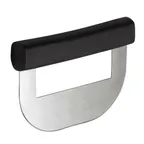 image of Winco KCC-1 Stainless Steel Single Blade Chopping Knife w/ Black Polypropylene Handle