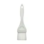 image of Winco NB-20 2" Nylon Bristle Pastry Brush, Plastic Handle, Flat, White, 1 Piece