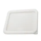 image of Winco PECC-M White Medium Food Container Cover, Polyethylene 