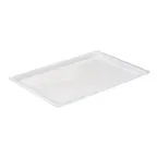 image of Winco PFFW-C Cover for PFFW Food Storage Boxes, Polypropylene, White - 26" x 18"