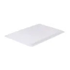 image of Winco PFHW-C Food Storage Box Cover, 18" X 12", Polypropylene, White