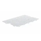 image of Winco PFSH-DS Clear Polycarbonate Drain Shelf for FSH & PFHW - 12" x 18"