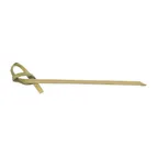 image of Winco PK-KT3 Bamboo Picks, 3" Length with Knotted Top, 2-3" Size - 100/Pack