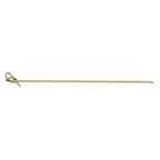 image of Winco PK-KT7 Bamboo Food Picks, 7" Length, Natural Wood, Knotted Top Design - 100/Pack