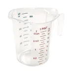 image of Winco PMCP-50 1 Pint Raised Markings Clear Polycarbonate Measuring Cup
