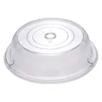 image of Winco PPCR-10 Clear 10" Round Polycarbonate Plate Cover - Stackable 