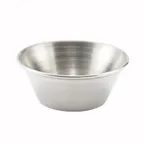image of Winco SCP-15 Stainless Steel Round Sauce Cup, 1.5 oz Capacity, Durable Finish - 1 Dozen