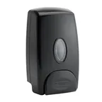 image of Winco SD-100K Black 1 Liter Black Manual Soap Dispenser, Wall Mount