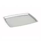 image of Winco SIZ-11B 11" Stainless Steel Rectangular Sizzle Platter, Oven Safe