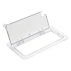 image of Winco SP7300H NSF 1/3 Size Polycarbonate Hinged Food Pan Cover