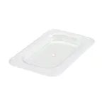 image of Winco SP7900S, 1/9 Size Polycarbonate Solid Food Pan Lid w/ Handle