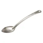 image of Winco SSCH-13S 13" Stainless Steel Heavy Duty Solid Basting Spoon with Curved Handle