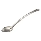 image of Winco SSCH-15S 15" Stainless Steel Heavy Duty Solid Basting Spoon with Curved Handle