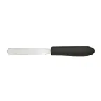 image of Winco TKPS-4 4" Stainless Steel Bakery Spatula w/ Polypropylene Black Handle