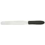 image of Winco TKPS-7 7-15/16" Stainless Steel Bakery Spatula w/ Polypropylene Black Handle
