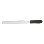 image of Winco TKPS-9 10" Stainless Steel Bakery Spatula w/ Polypropylene Black Handle