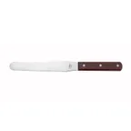 image of Winco TNS-7 7-15/16" Stainless Steel Blade Bakery Spatula with Wood Handle