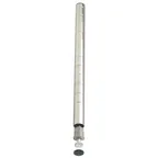 image of Winco VC-54P 54" Chrome-Plated Shelf Post for Wire Shelves