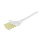 image of Winco WBRP-30H 3" Wide Boar Bristle Pastry Brush w/ Concave Head & Hook, Plastic Handle
