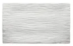 image of Winco WDP002-204 Porcelain Platter, 18-1/8" x 10-5/8", Creamy White Dalmata™ Grain 2/Pack