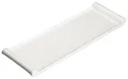 image of Winco WDP017-119 Bright White Rectangular Porcelain Platter 20-1/4" x 6-1/8", Narrow Rim - 6/Case