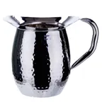 image of Winco WPB-2H 64 oz. Hammered Bell Pitcher, Heavy Weight Stainless Steel / Mirror Finish