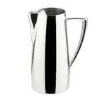 image of Winco Z-MC-WP64 Cadenza Monte Carlo Water Pitcher with Ice Guard, S. Steel / Mirror Finish