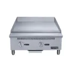 image of Dukers Appliance Co DCGM24 24" Countertop Manual Gas Griddle, 3/4" Steel Plate, 60.000 BTU