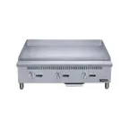 image of Dukers Appliance Co DCGM36 36" Countertop Manual Gas Griddle, 3/4" Steel Plate, 90.000 BTU