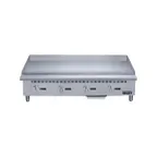 image of Dukers Appliance Co DCGM48 48" Countertop Manual Gas Griddle, 3/4" Steel Plate, 120.000 BTU