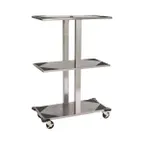 image of Lakeside 74550 Welded Stainless Steel Food Carrier Box Storage Rack w/ 6 Solid Fuel Boxes