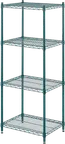 image of ATS GS1824-4 Wire Shelving Kit w/ (4) 24"W x 18"D Shelves