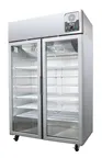 image of Migali G-2RG-HC 51" Glass Door Medical Refrigerator, 44.9 Cu Ft, R290, 10 Shelves, 4 Casters, 115V