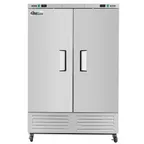 image of Coldline C-2RF 54" 2-Solid Door Reach-In Freezer, Bottom Mounted, 42 cu. ft., Stainless Steel Front
