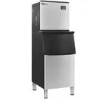 image of Coldline EIC350M-FA Ice Maker With Bin, 350 Lb/24 Hr, 200 Lb Bin, Black/Steel, Air-Cooled, 115V