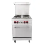 image of Cookline ER24-240 Cookline Electric Range, 24"W X 31.5"D X 56.5"H, (4) Burners