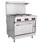 image of Cookline ER36-208 Cookline Electric Range, 36"W X 31.5"D X 56.5"H, (6) Burners