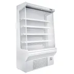 image of Coldline SOC-51-W 51" Open Air Refrigerated Merchandiser in White, 4 Shelves, 18.1 cu. ft.