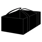 image of Cadco OV013CB Carry Bag, 14 oz Vinyl, 18" Sides, Black, Velcro Closure, Heavy Duty