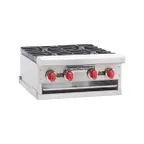 image of American Range ARSHP-24-4 24" Countertop Gas Hotplates w/ (4) Burners, 30" Depth, 128.000 BTU
