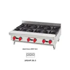image of American Range ARSHP-36-3 36" Countertop Gas Hotplates w/ (3) Burners, 18" Depth, 96.000 BTU
