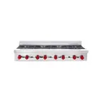 image of American Range ARSHP-48-8 48" Countertop Gas Hotplates w/ (8) Burners, 30" Depth, 256.000 BTU