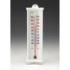 image of Taylor Precision 5132N Wall Thermometer, -40°F to 120°F, Aluminum Back, End Caps, Weather Resistant