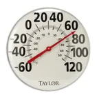 image of Taylor Precision 681T Thermometer, Extra-Large 18" Diameter, Brushed Silver, -60° to 120°F