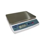 image of Globe GPS10-16 Portion Control Scale, 11 lb Capacity, 9"x7" Stainless Platform, 115V AC/Battery, Case of 16