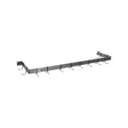 image of Serv-Ware SW1-72-CWP-8 Stainless Steel Wall-Mounted Pot Rack w/ 6 Double Prong Hooks