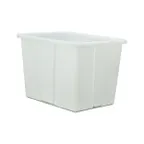 image of New Age 0820 White 20 Bushel Polyethylene Tub - Fits Dolly 51622
